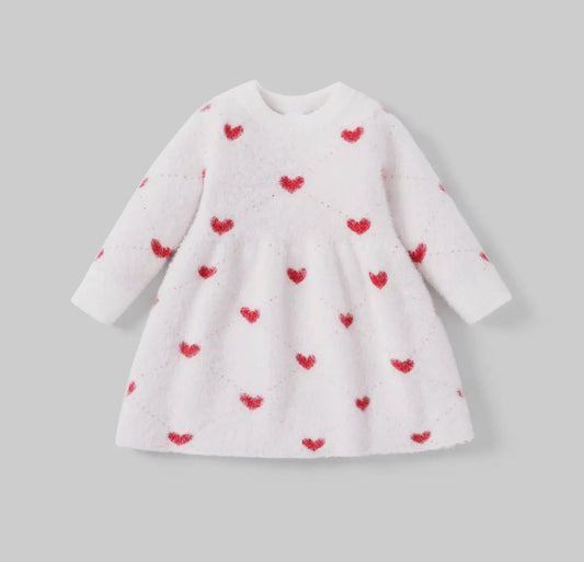 Greta Adele Heart Sweater Dress