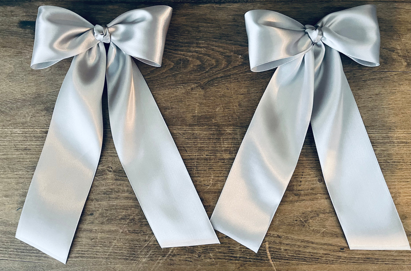 Large Satin Hair Bows (Multiple Colors Available)