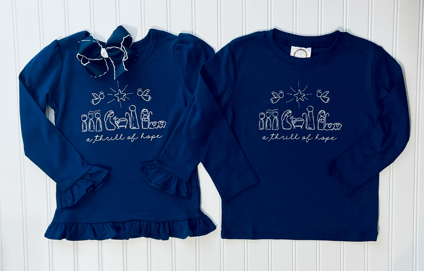 Thrill of Hope Navy Pieces (Multiple Styles Available for Girls and Boys)