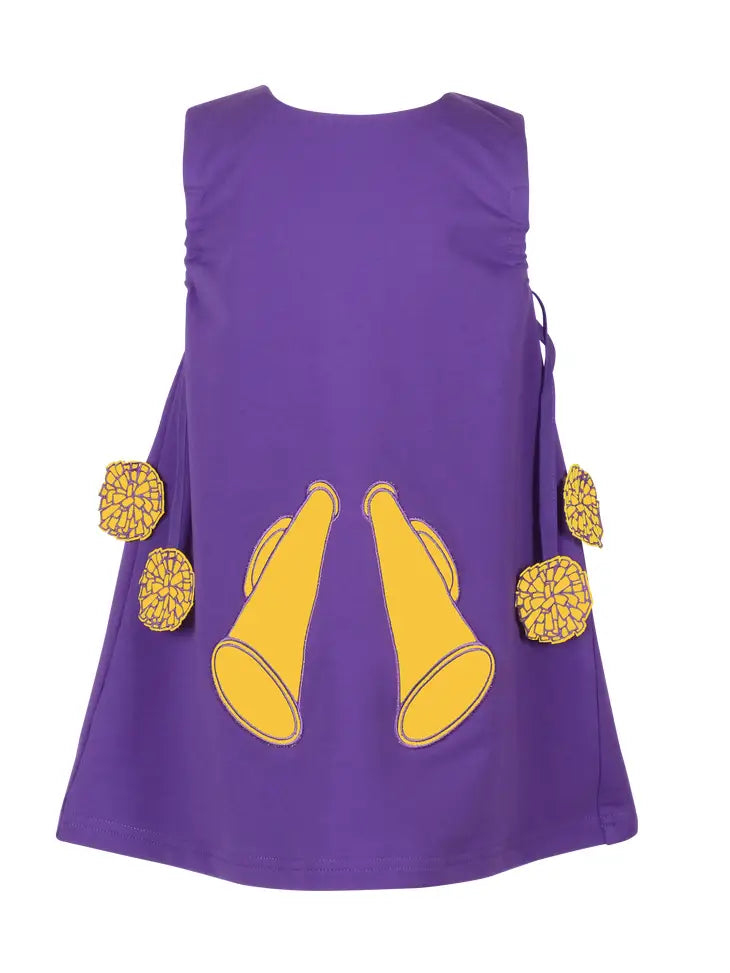 Purple and Gold Cheer Dress